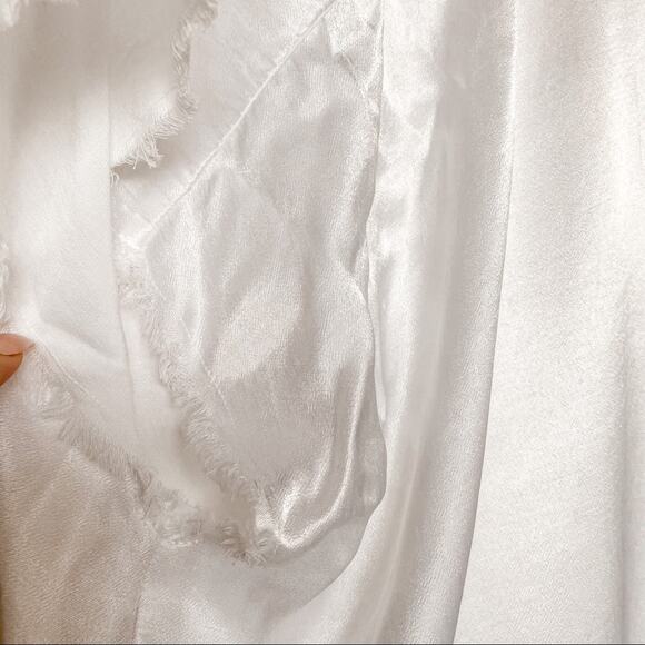 Tina & Jo Short Sleeve Kimono White Top Size Medium - Picture 12 of 14
